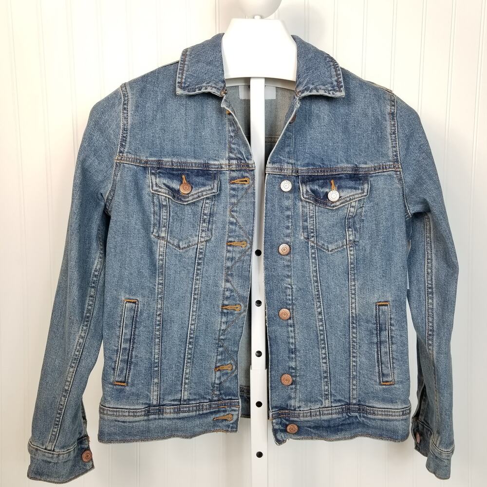 Old Navy Denim Button Up Jacket Small New With Tags - Picture 1 of 9